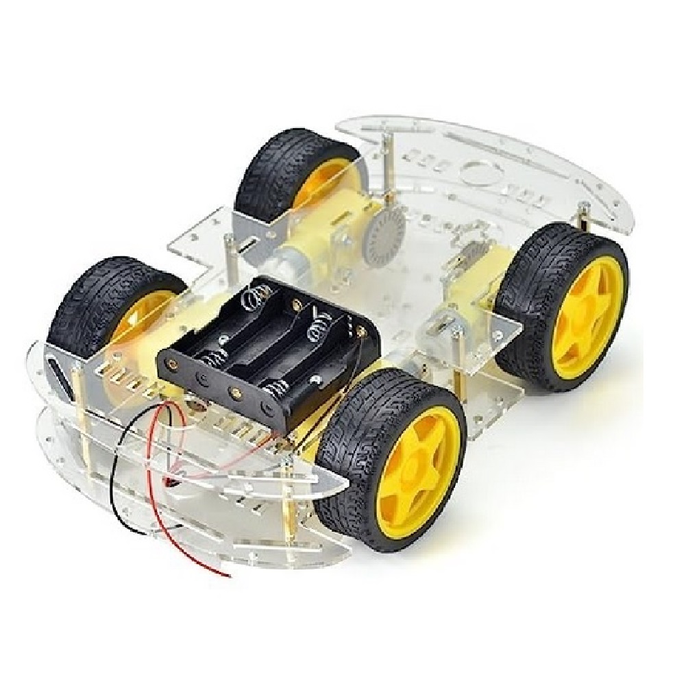 Multi-Purpose 4-Wheels Double Decker Smart Robotic Car