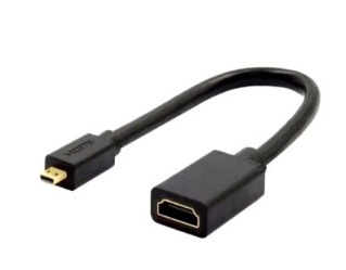 Micro HDMI to HDMI Cable 15cm Male to Female