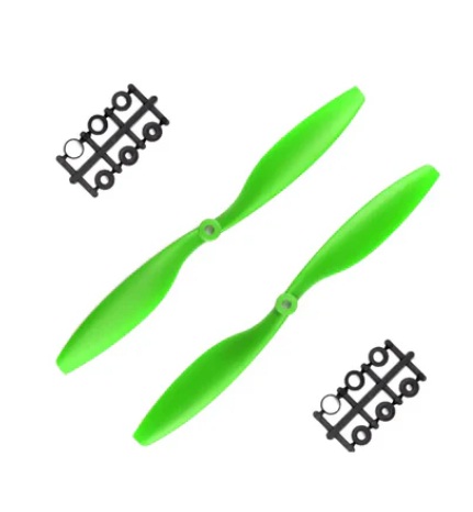 Orange HD Propellers 1045(10X4.5) ABS Green 1CW+1CCW-1pair