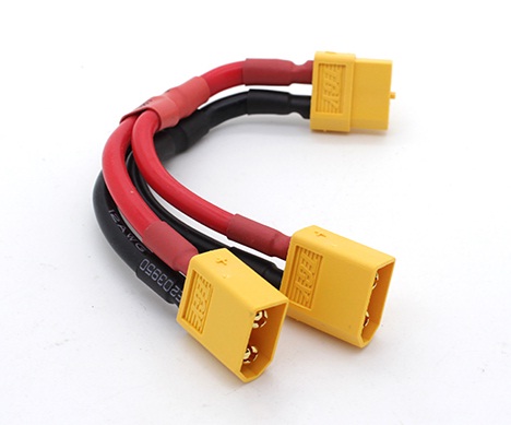 	SafeConnect XT-60 Connector Harness for Parallel Connection Battery Adapter Cable (2M-1F)				