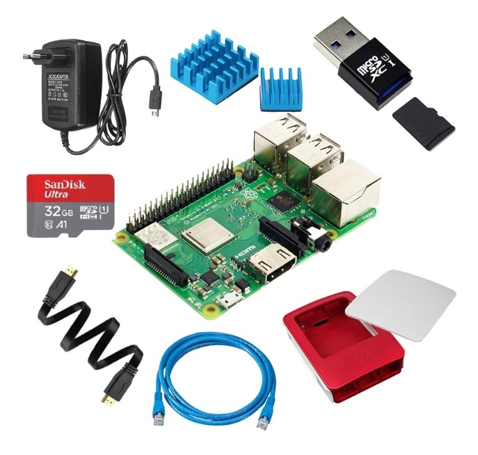 An exclusive Starter Kit that includes the fastest model of the Raspberry Pi family – The Raspberry Pi 3 Model B+ and everything you need to get up and running. The Raspberry Pi 3 Model B