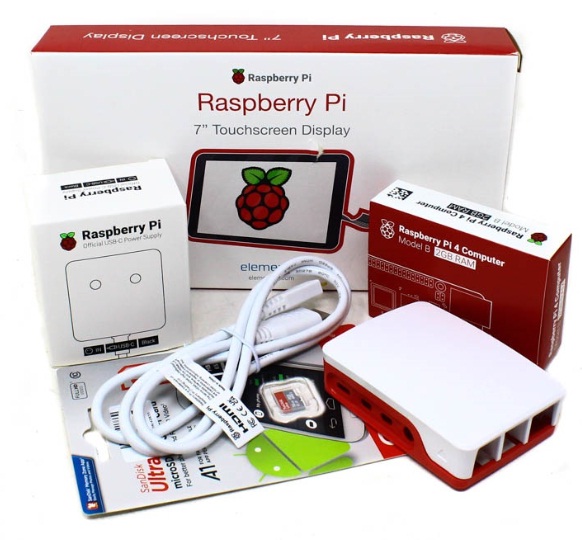 Raspberry Pi 4 2GB Starter Kit with Official 7 inch Touch Display