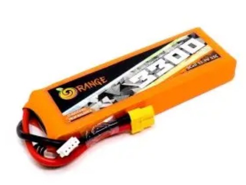 11.1V 3300mAh 3S 35C Lipo Battery With XT60 Plug (Brand Orange).