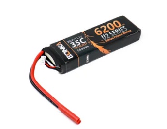 11.1V 6200mAh 3S 35C Lithium Polymer Battery Pack (Brand Bonka).