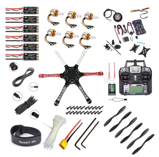 Pixhawk 2.4.8 Combo Kit Flight Controller With GPS F550 hexacopter Advance Drone Kit - Flysky - i6x