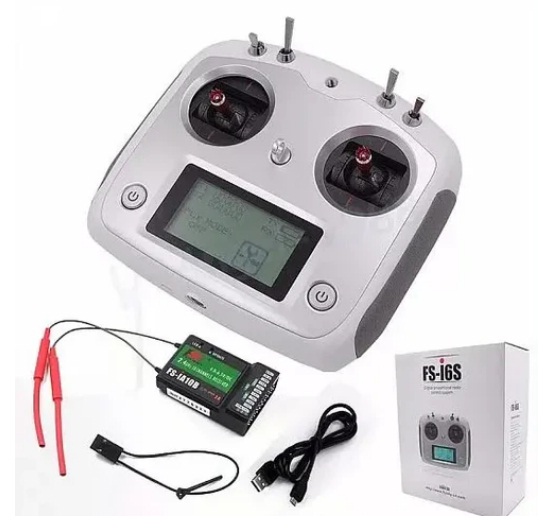 FlySky FS-i6s 2.4G 10CH Radio Transmitter With FS-iA10b 10CH Receiver.