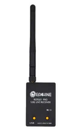 Eachine ROTG01 Pro UVC OTG 5.8G 150CH Full Channel FPV Receiver W/Audio For Android Smartphone – Black